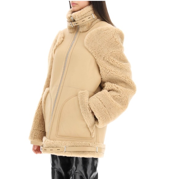 NWT Dion Lee Reversible Shearling Coat - Picture 4 of 10